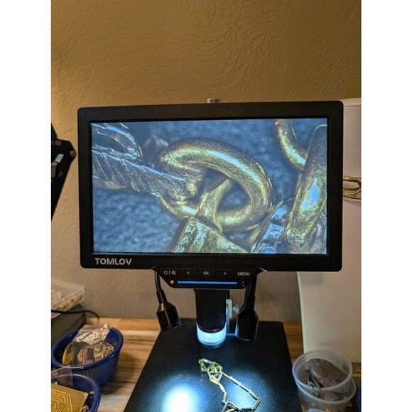 Antique Art Deco Simmons 14" Ornate Link Two Tone Gold Filled Pocket Watch Chain - Picture 11 of 12